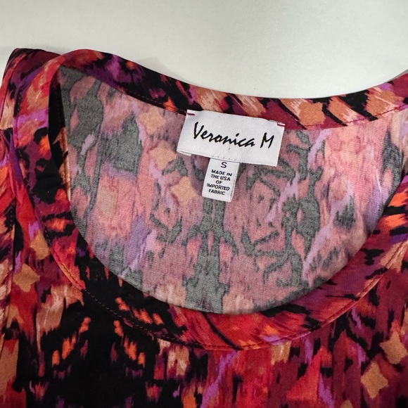 Veronica M Pink and Black Patterned Mini Shift Dress - Picture 5 of 5